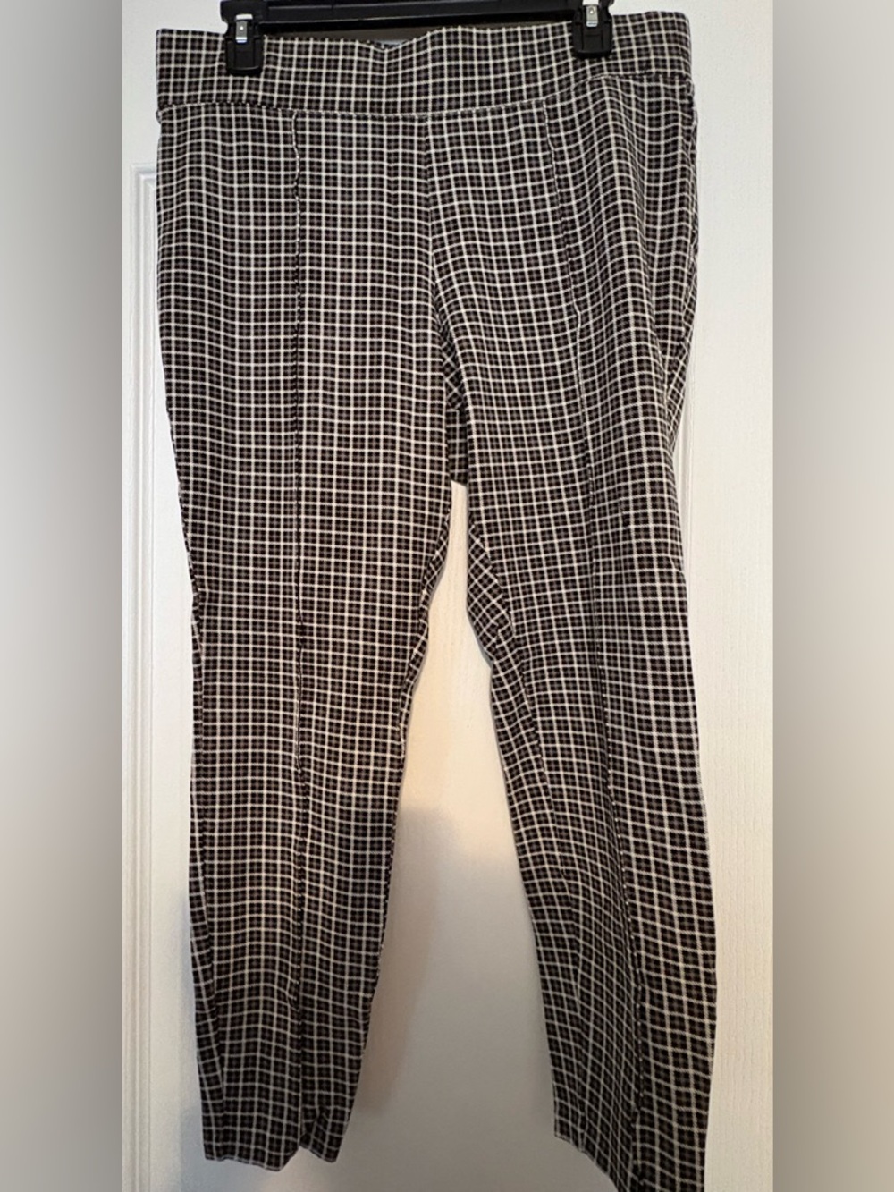 Stevie Black and White Grid leggings